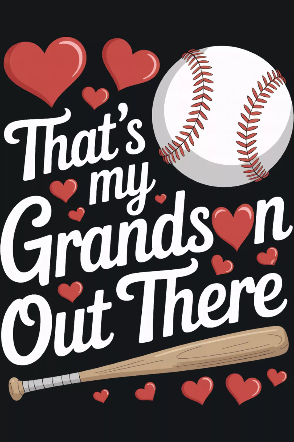 player support baseball grandma look