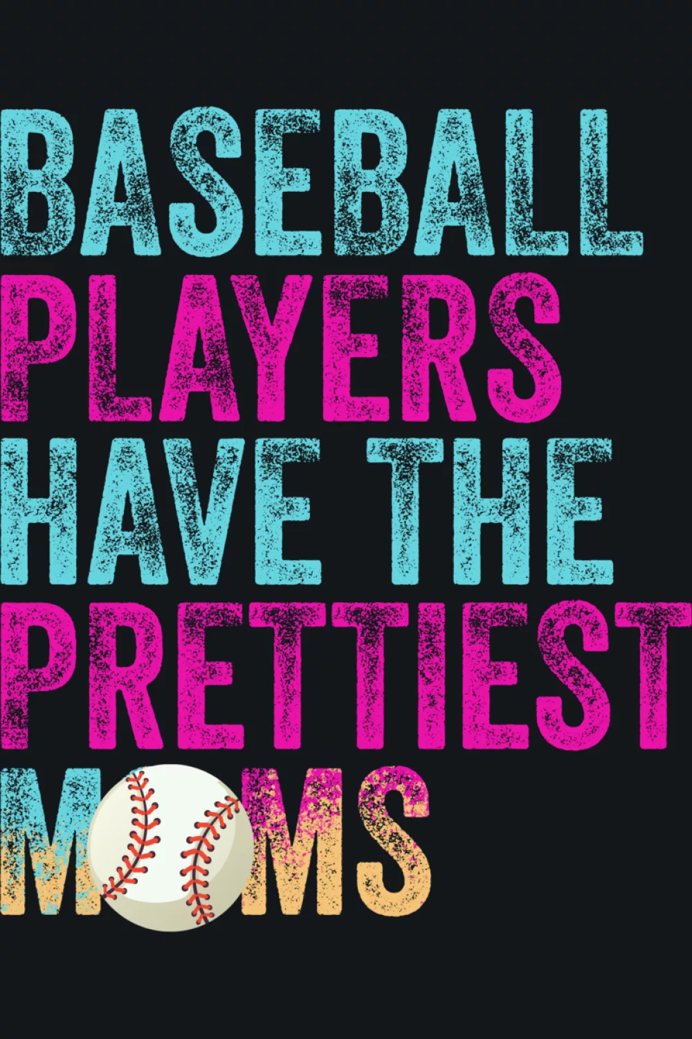 Clean mom pride statement for baseball families who like simple, high contrast messages.