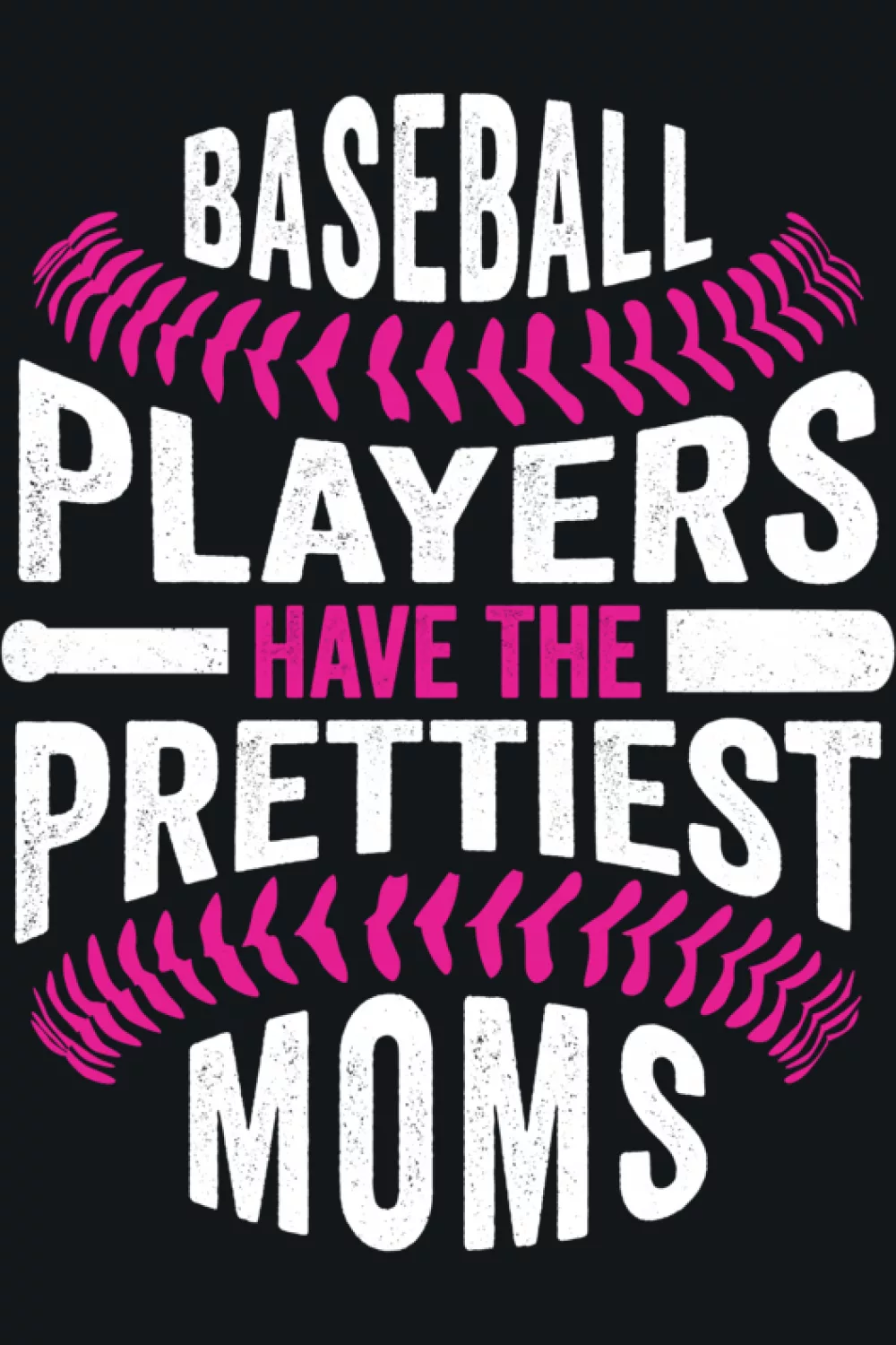 Bold mom pride lettering for baseball supporters who want a confident look at the park.