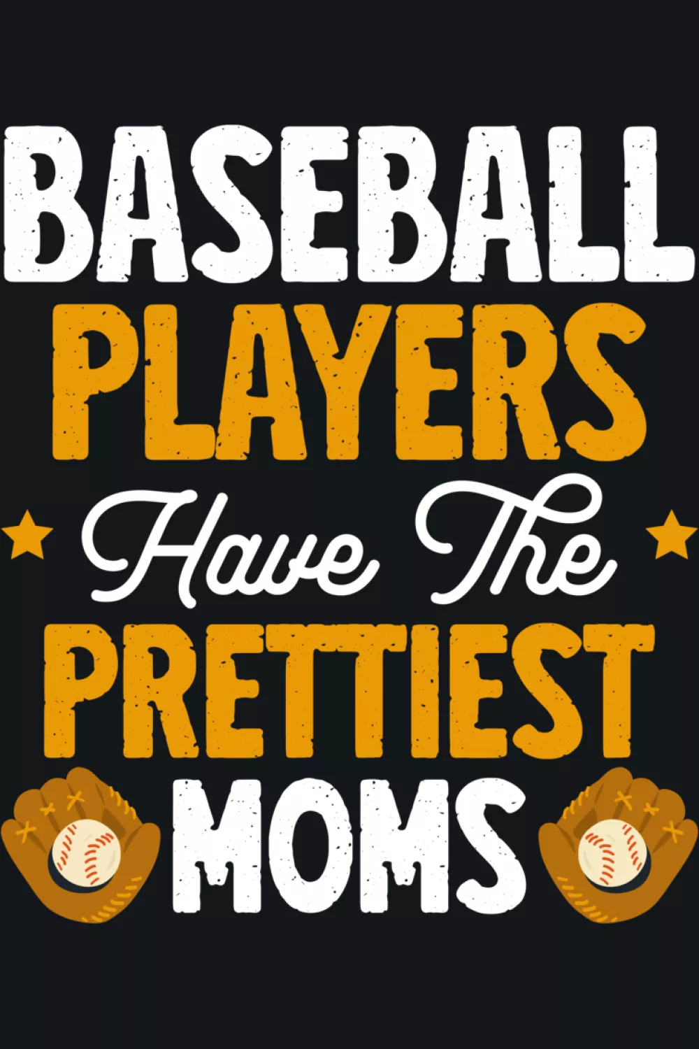 Warm, friendly mom pride look with classic sports energy and easy readability.