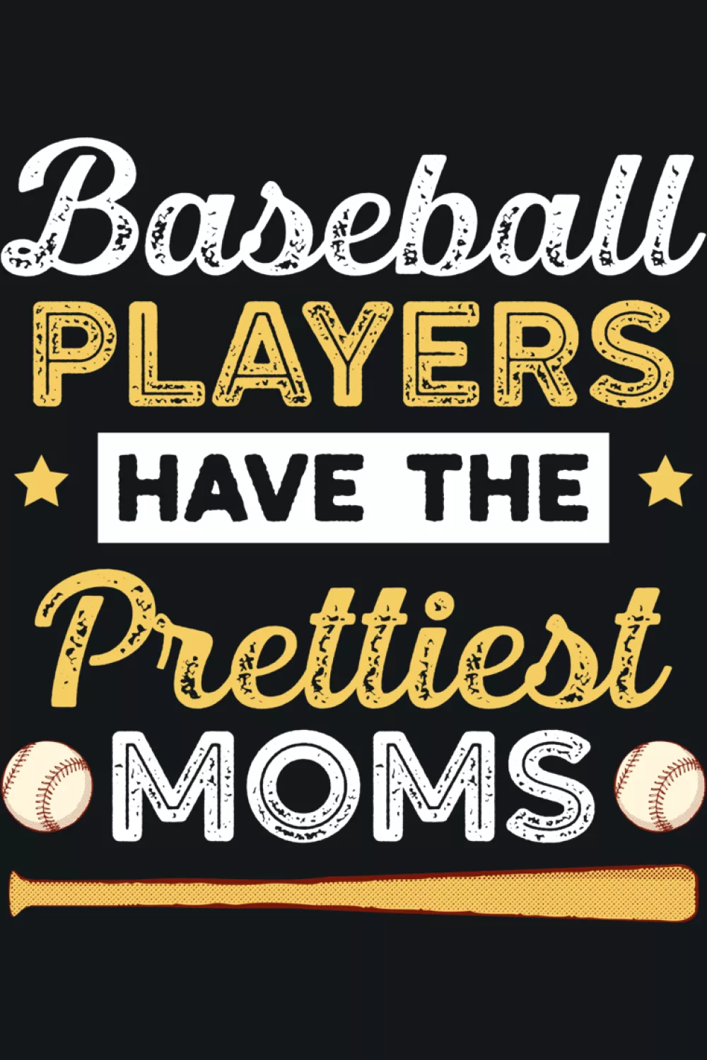 Script style sports wording for moms who like a softer, more playful look.