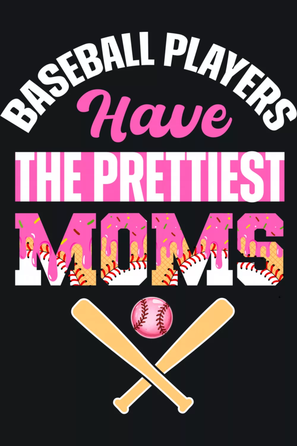 Drip style baseball mom vibe for fans who like bold color and a modern, energetic feel.