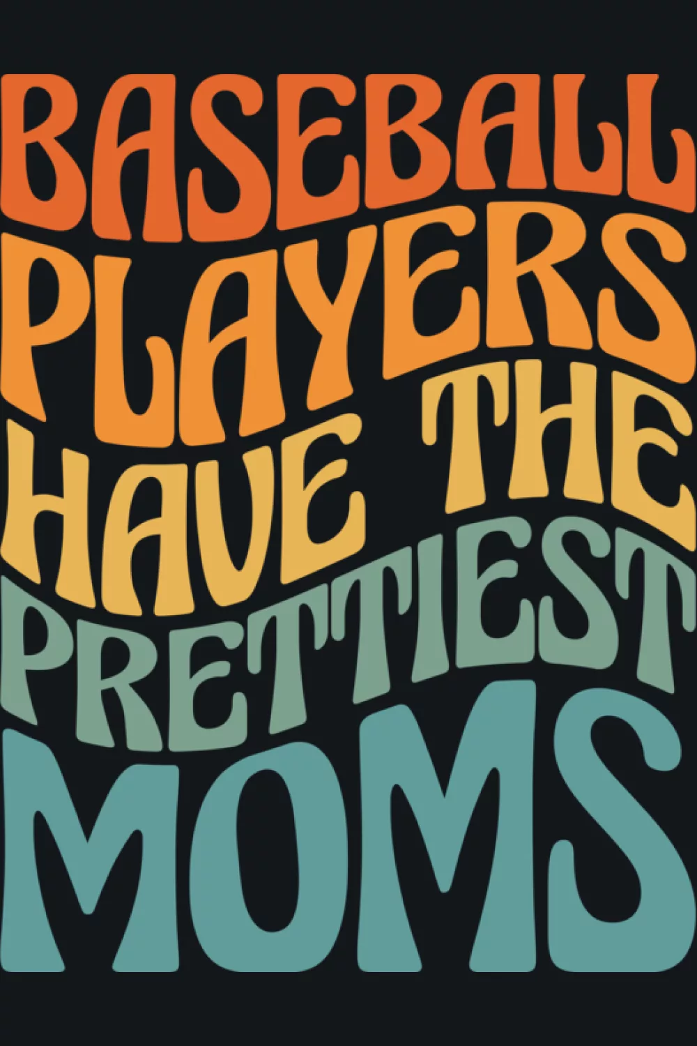 Groovy throwback mom pride style for fans who like a fun, upbeat look in the stands.