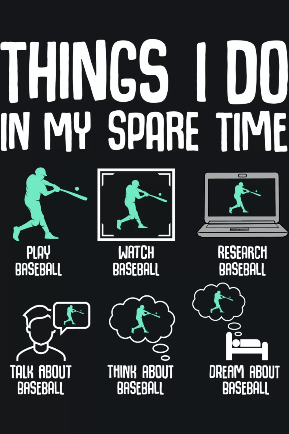 Youth baseball checklist with icons and wording that feel kid friendly and easy to understand.