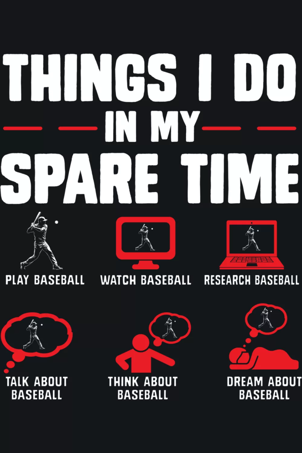 Playing baseball lover checklist with a clear icon set that keeps the message action focused.