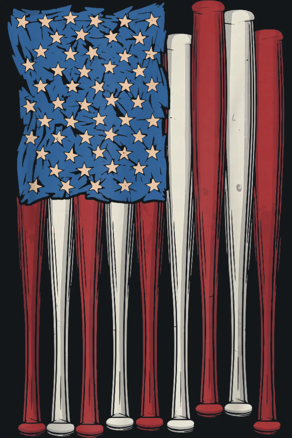 Simple bat stripe with bold type