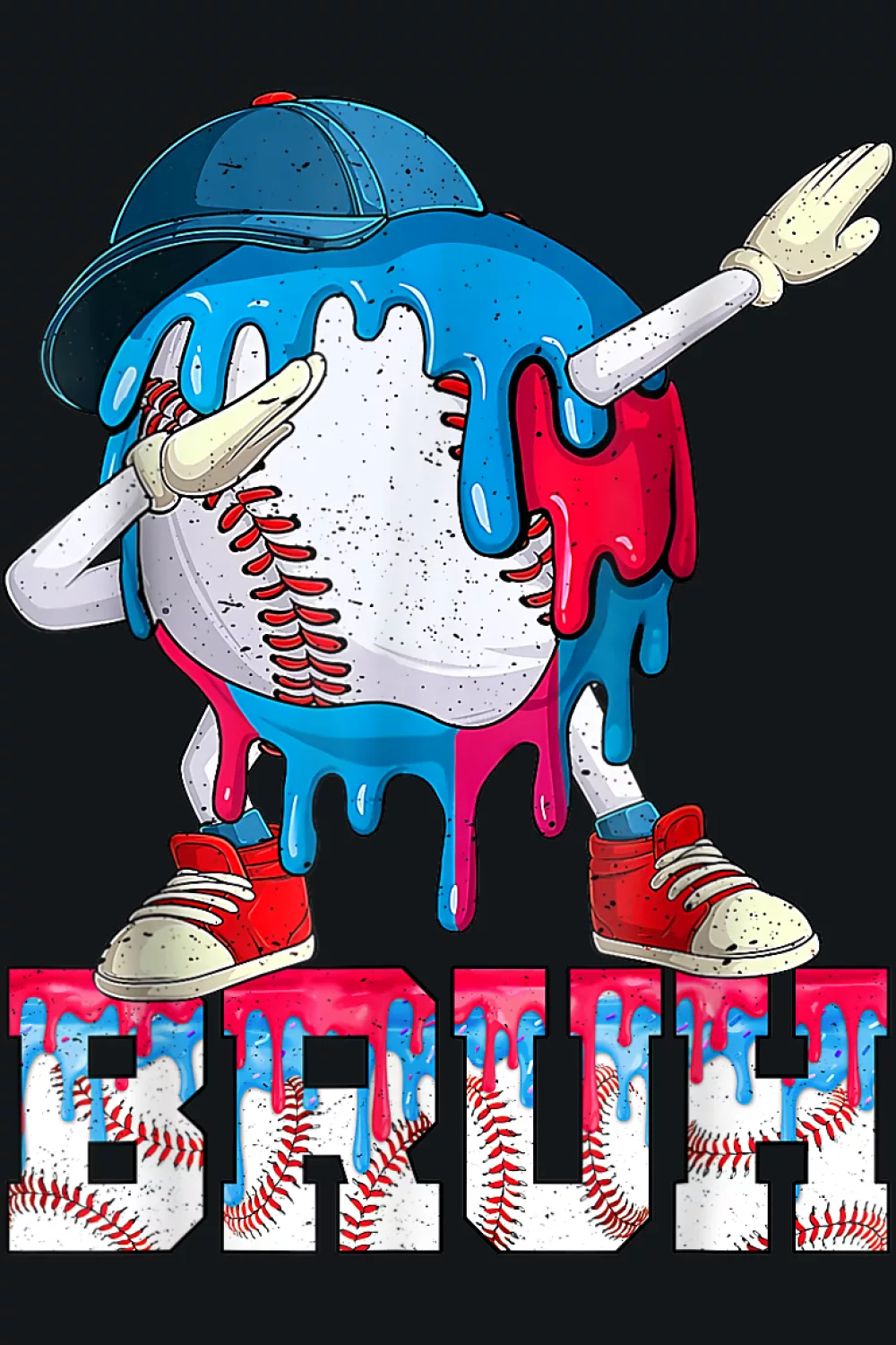 Bruh dabbing baseball meme