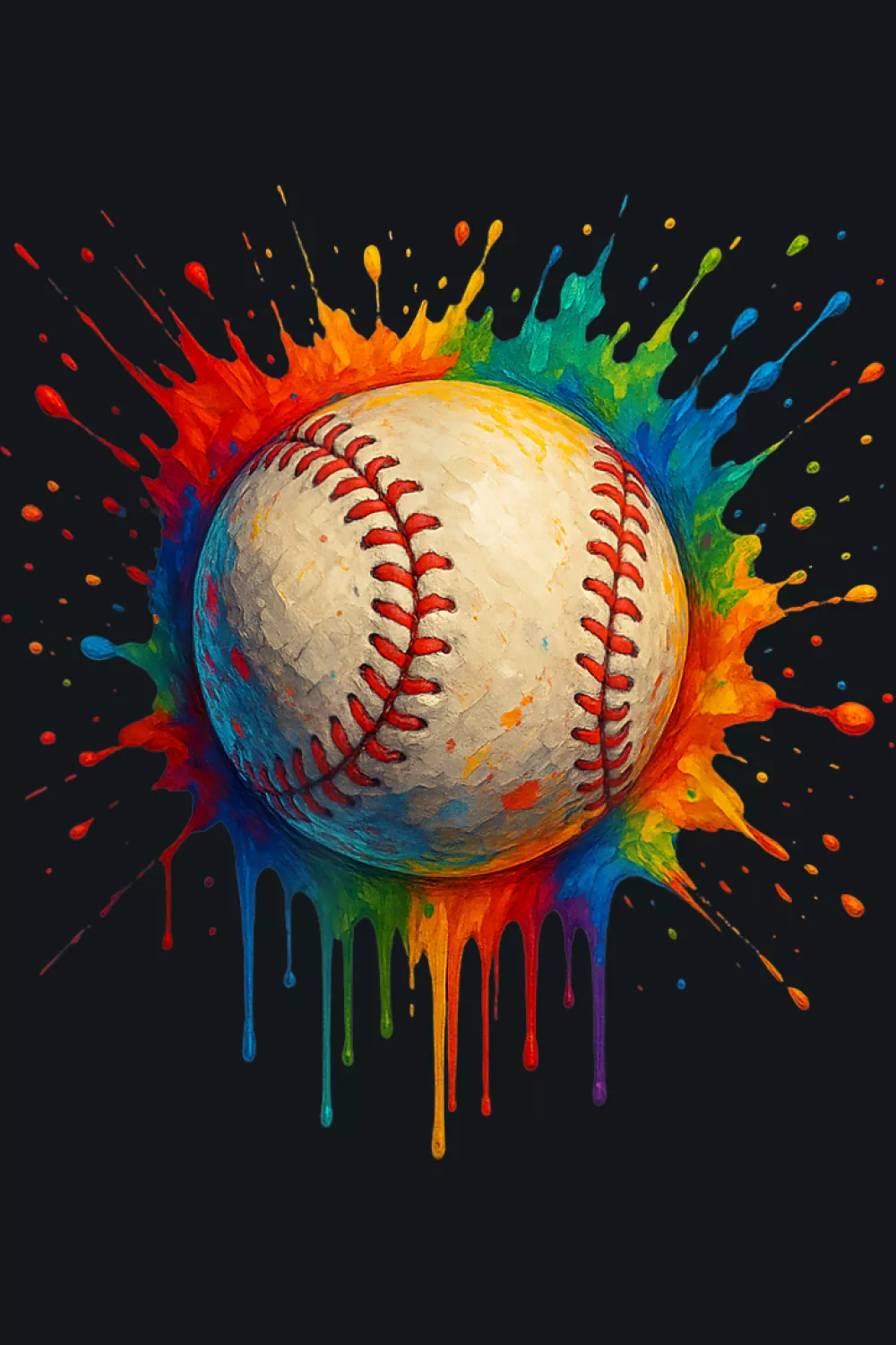 Retro tie dye with warm core