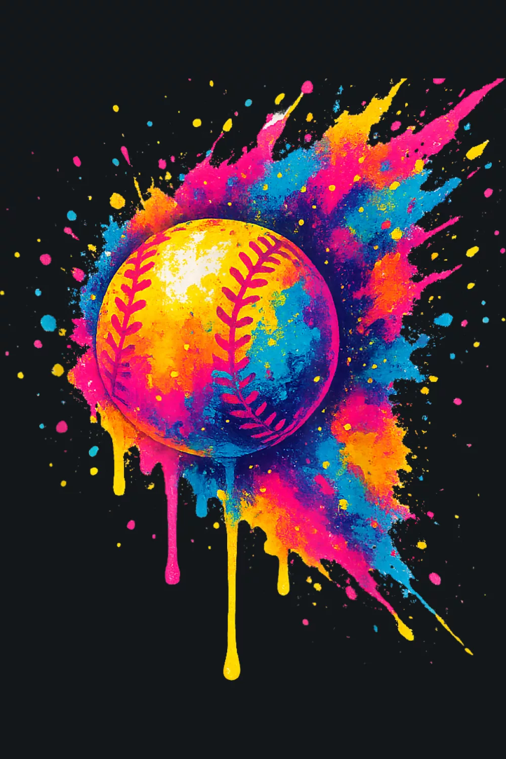 Graffiti edge with vivid darts
