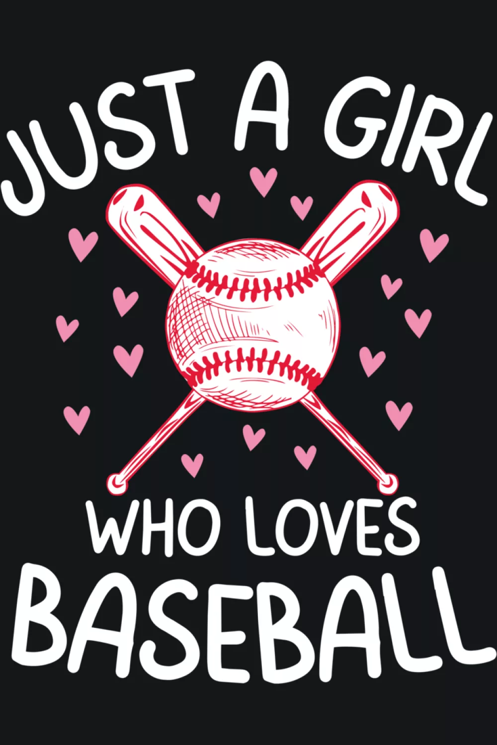 Cute baseball shirt graphic for girls who enjoy playful fashion