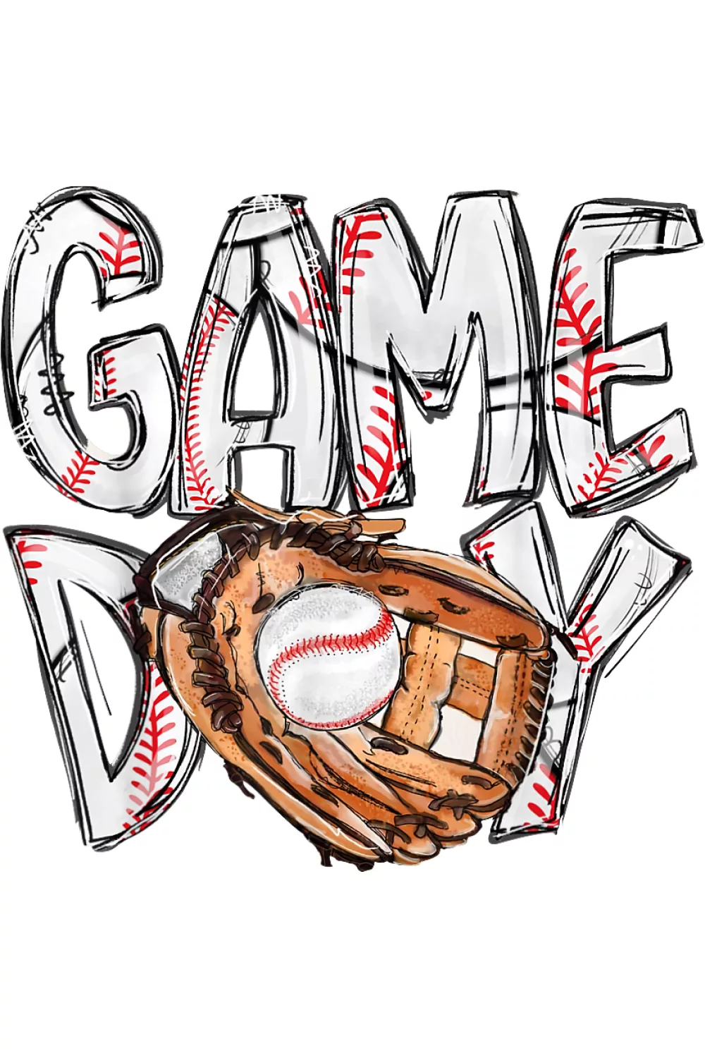 Cute game day theme with a heart detail for moms who support both baseball and softball schedules.