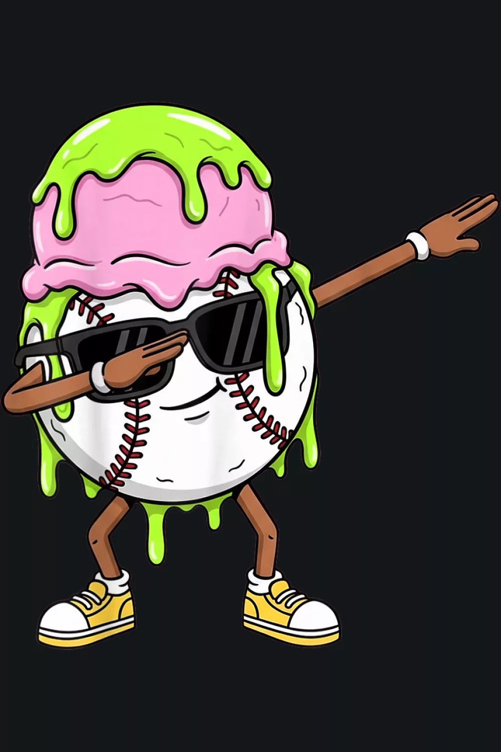 Playful dab with star details