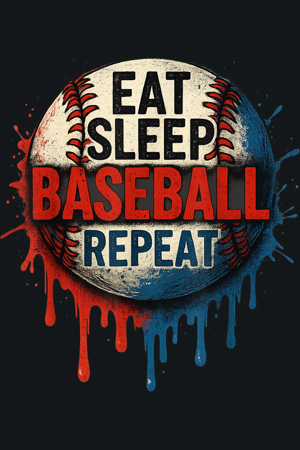 American baseball drip patriotic
