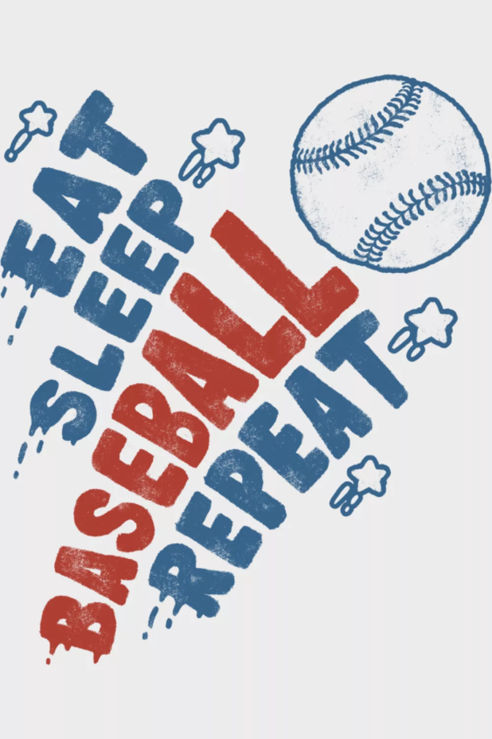 Eat Sleep Baseball Repeat baseball player funny neon