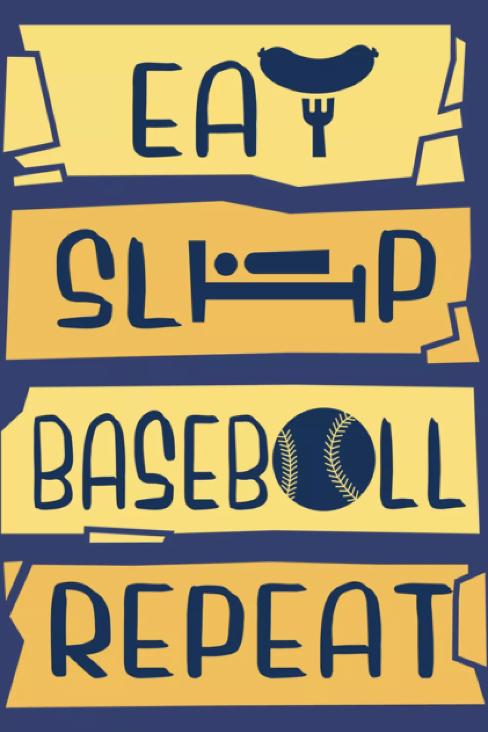Eat Sleep Baseball Repeat funny fan