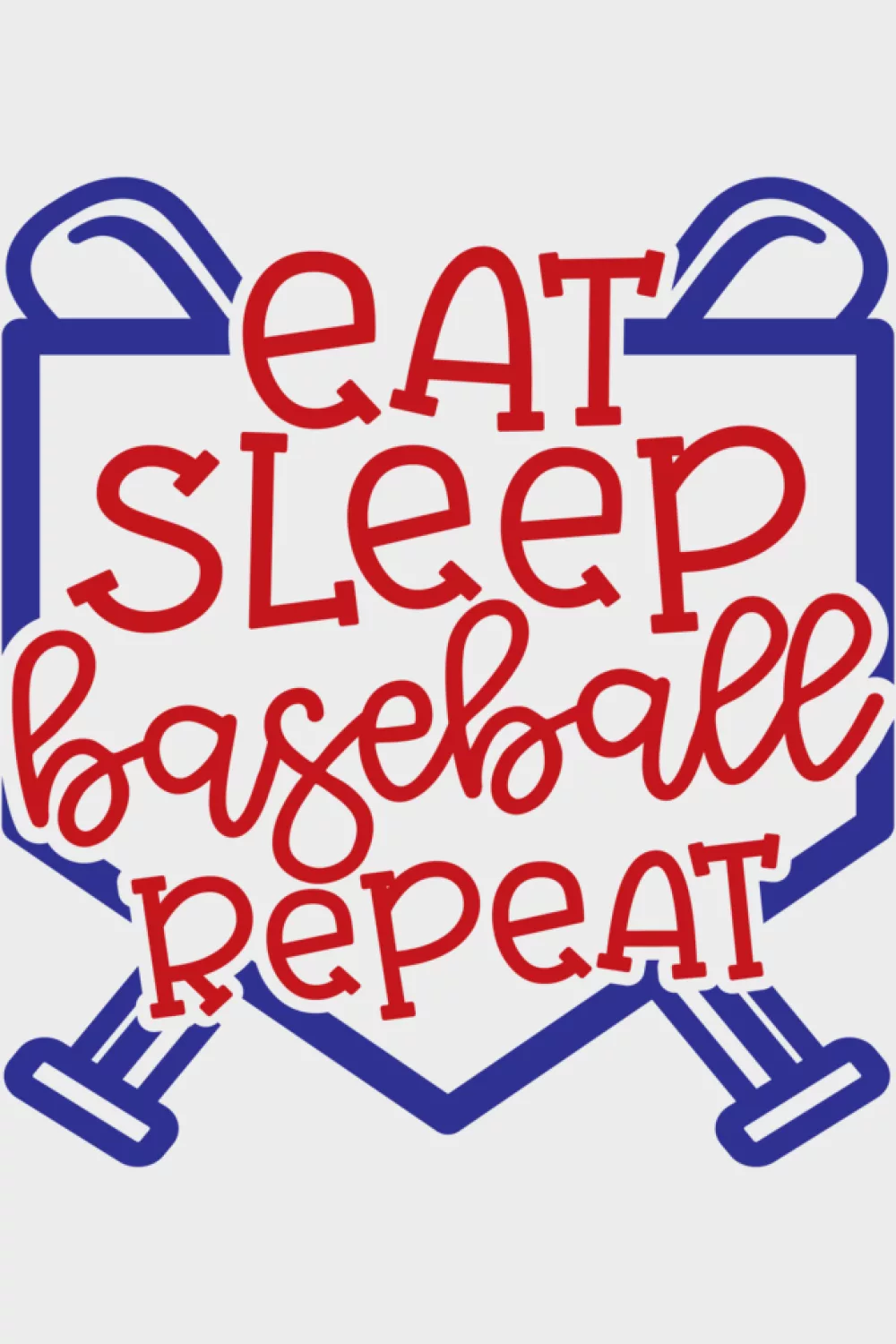 Eat Sleep Baseball Repeat boys girls youth cute and funny