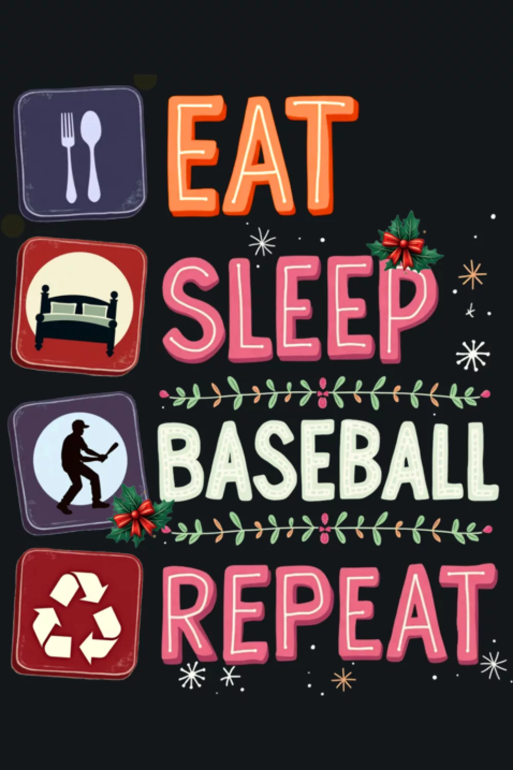 Christmas baseball batter