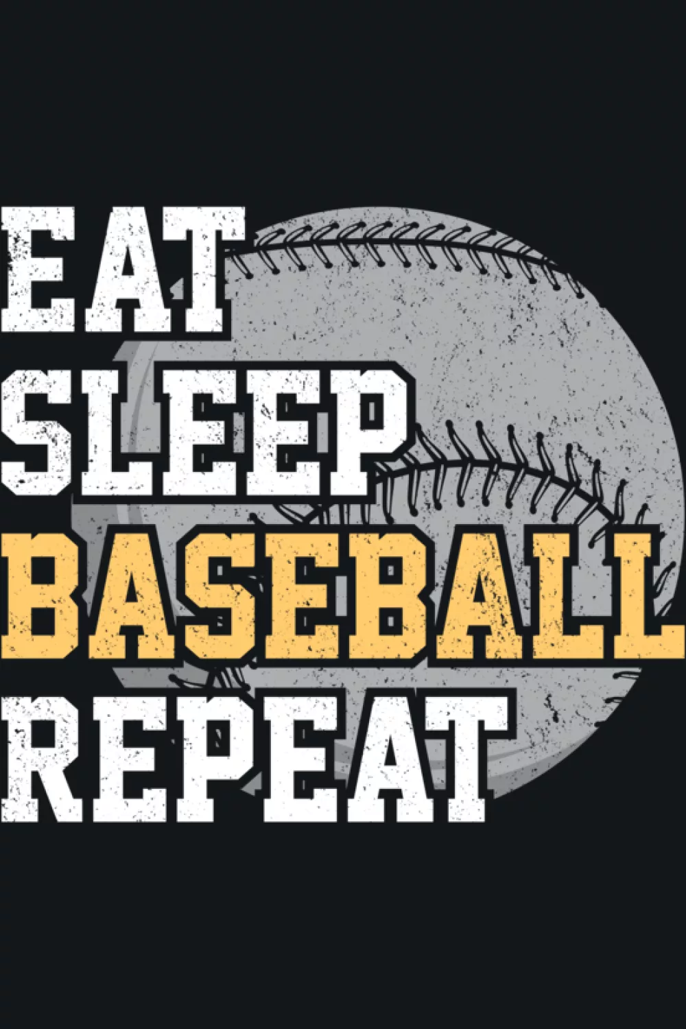 Eat Sleep Baseball Repeat funny player alternate
