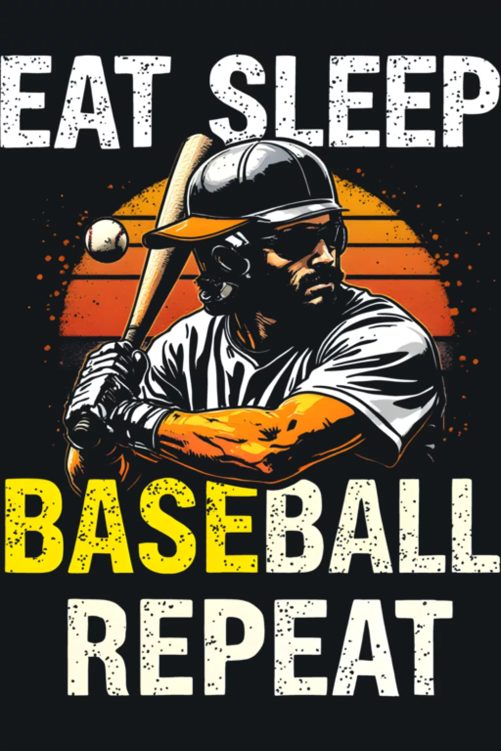 Eat Sleep Baseball Repeat tee funny saying version A