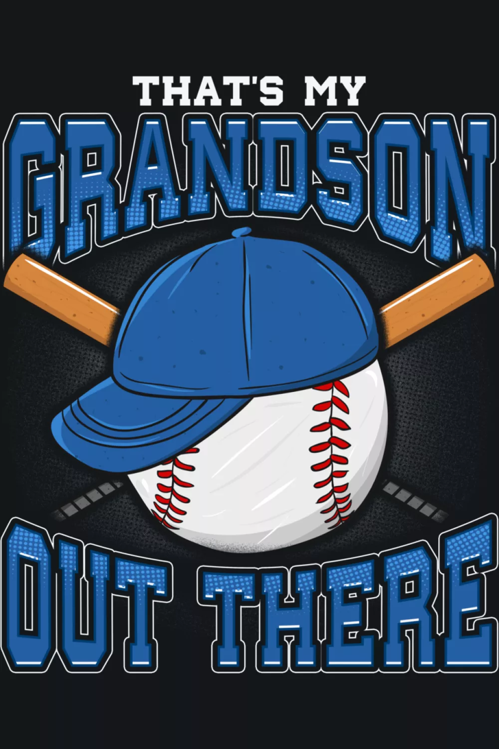 funny grandparents baseball fan look