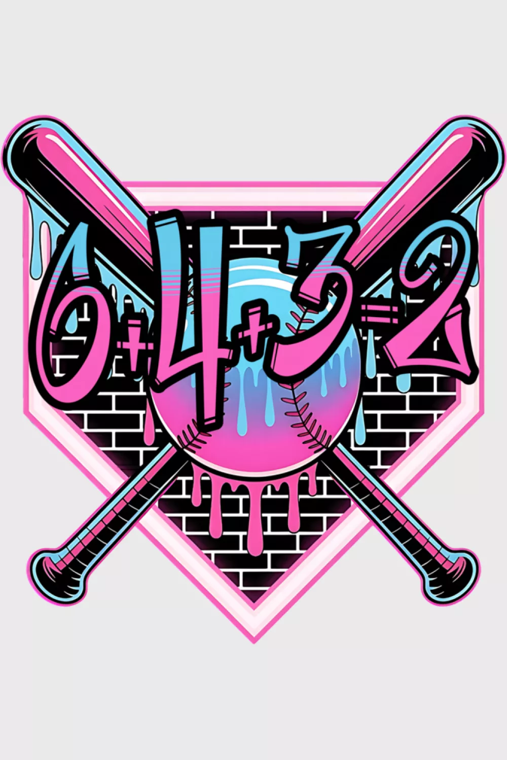 Ice cream drip 6 4 3 2 baseball math