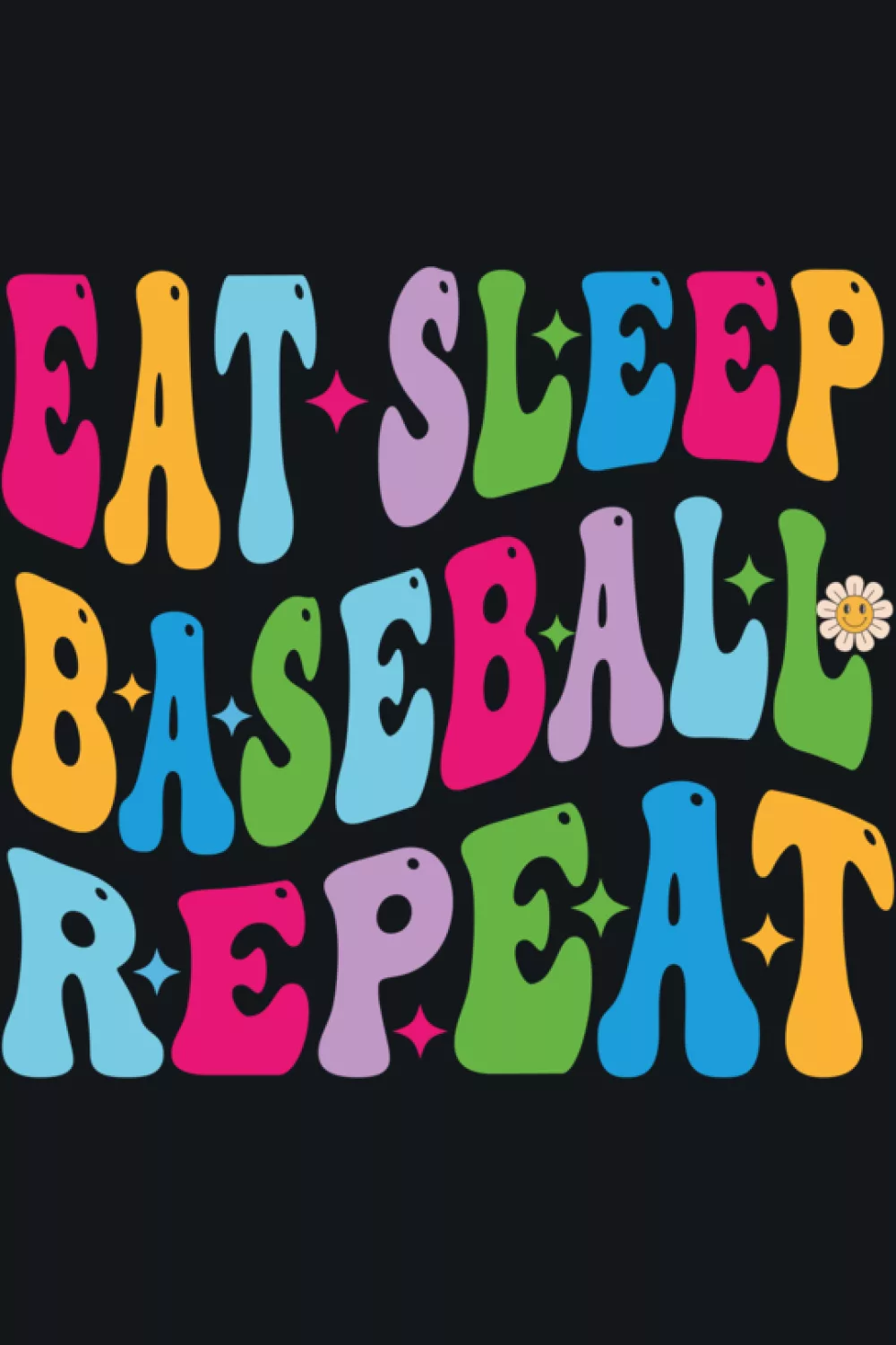 Kids boys Eat Sleep Baseball Repeat funny players
