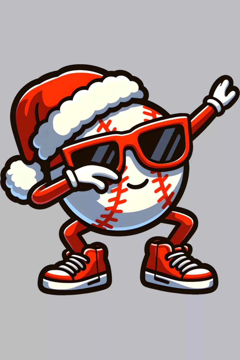 Christmas dabbing baseball long sleeve theme