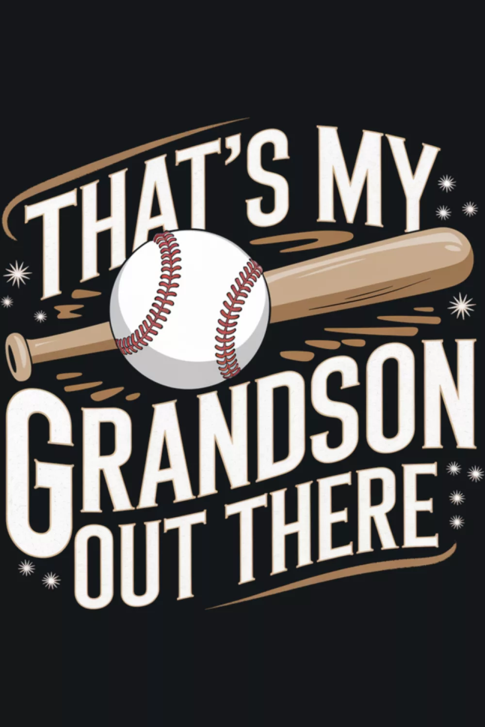 Fun baseball support outfit for grandparents