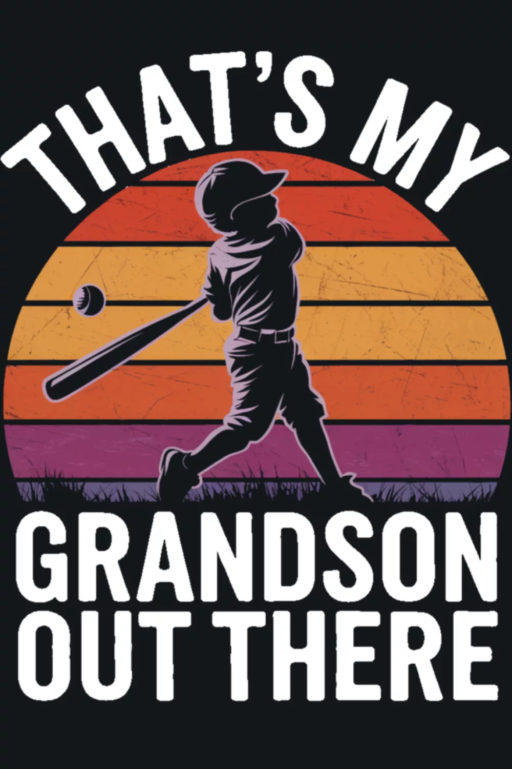 funny grandma grandpa baseball support style