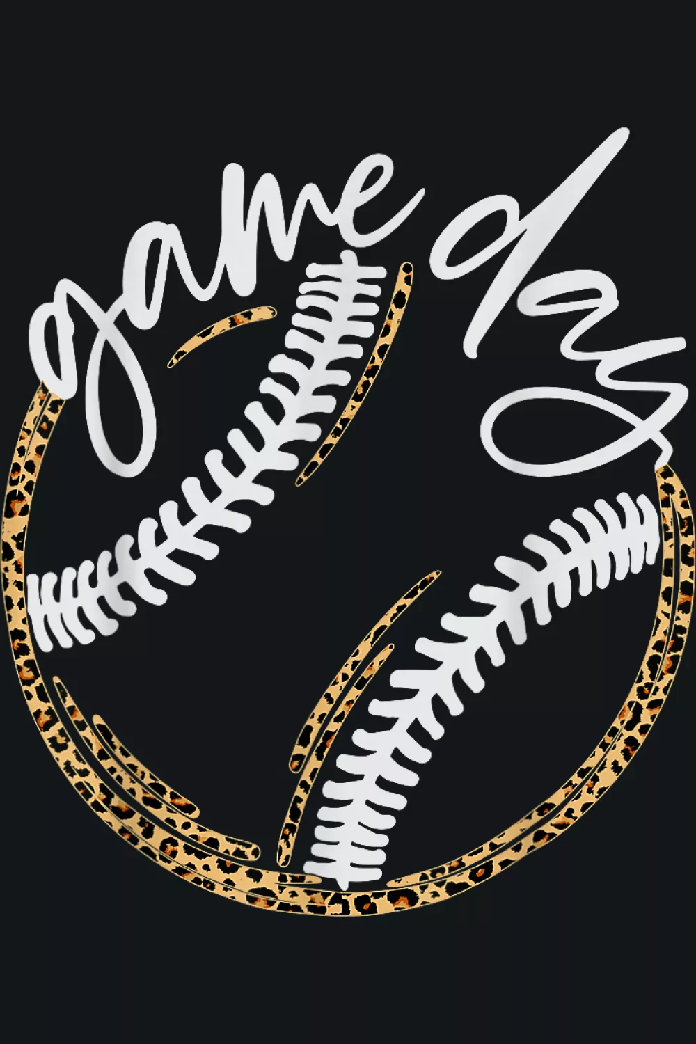 Clean circular game day emblem that feels sporty and simple for an easy outfit base.