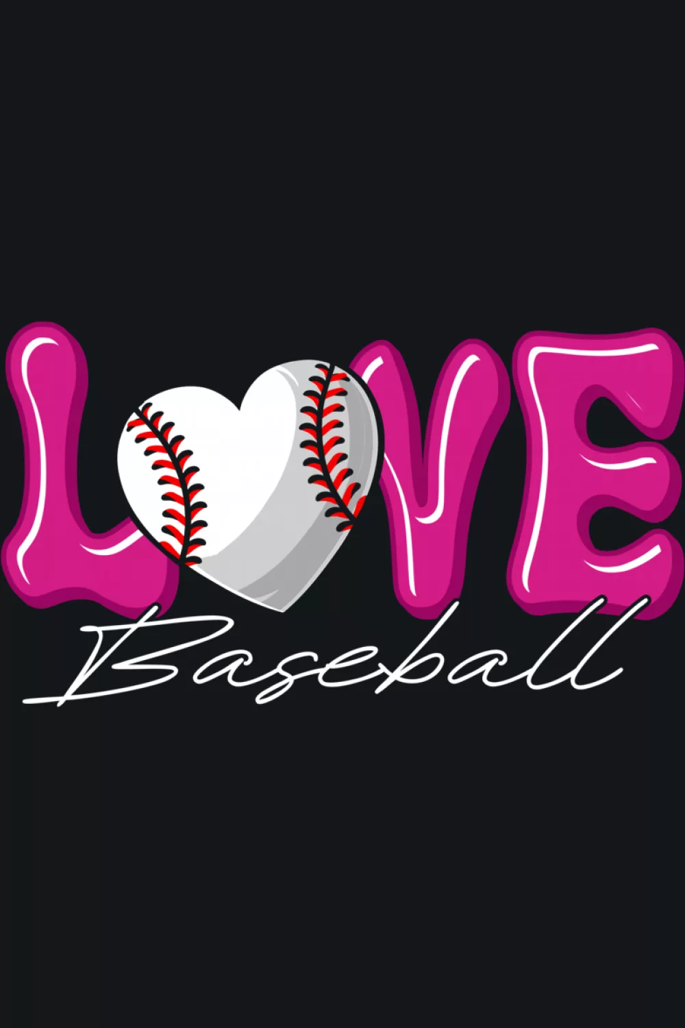41+ Love Baseball Heart Shirt Design Ideas for Game Day and Valentines Day 65 Pink game day love baseball heart for women who want a cute sporty look.