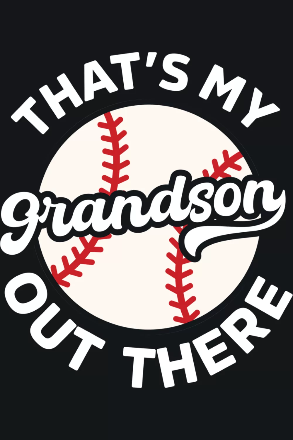 Funny baseball grandparents outfit idea
