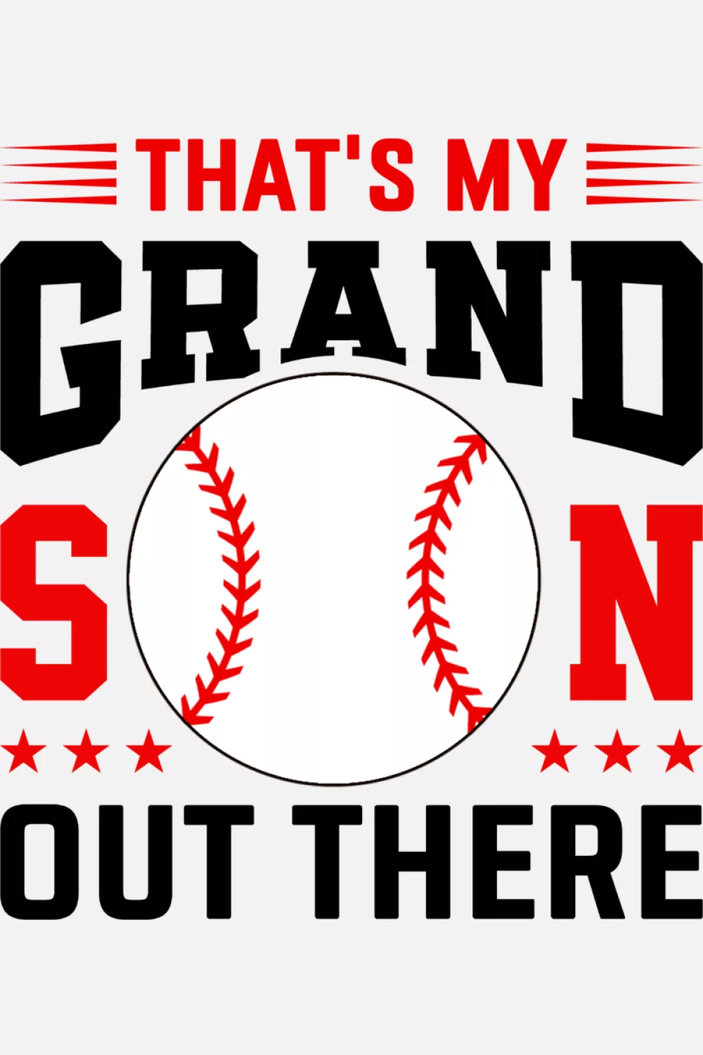 Light humor baseball grandparents support