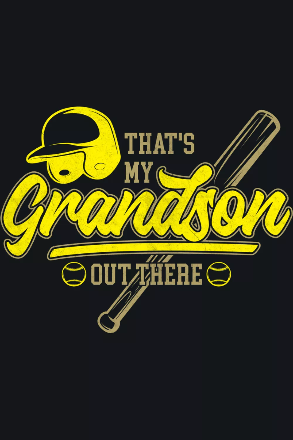 classic grandparents baseball supporter