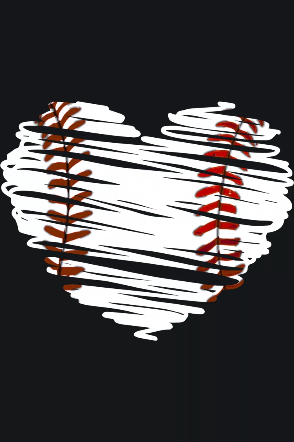 41+ Love Baseball Heart Shirt Design Ideas for Game Day and Valentines Day 67 Graphic baseball love heart with game vibe for women and fans who want bold art.