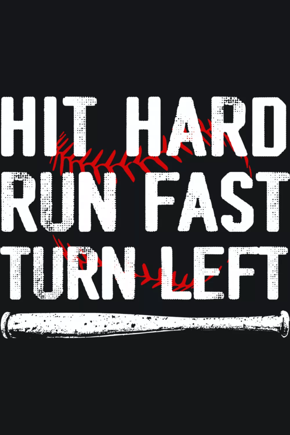 Sport lover baseball quote with a simple athletic layout that feels versatile.