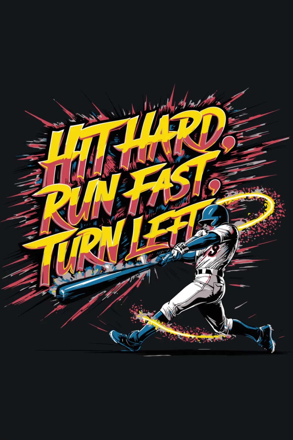 Softball lover version with a bold layout that still reads clearly for baseball fans.