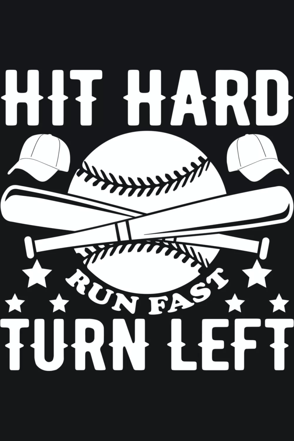 Funny baseball quote layout with playful emphasis that keeps the line light and easy.