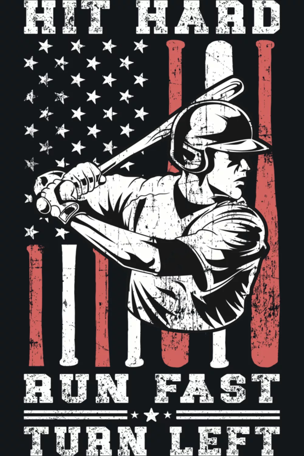 Clean quote centered on the shirt with a simple baseball motif for quick readability.