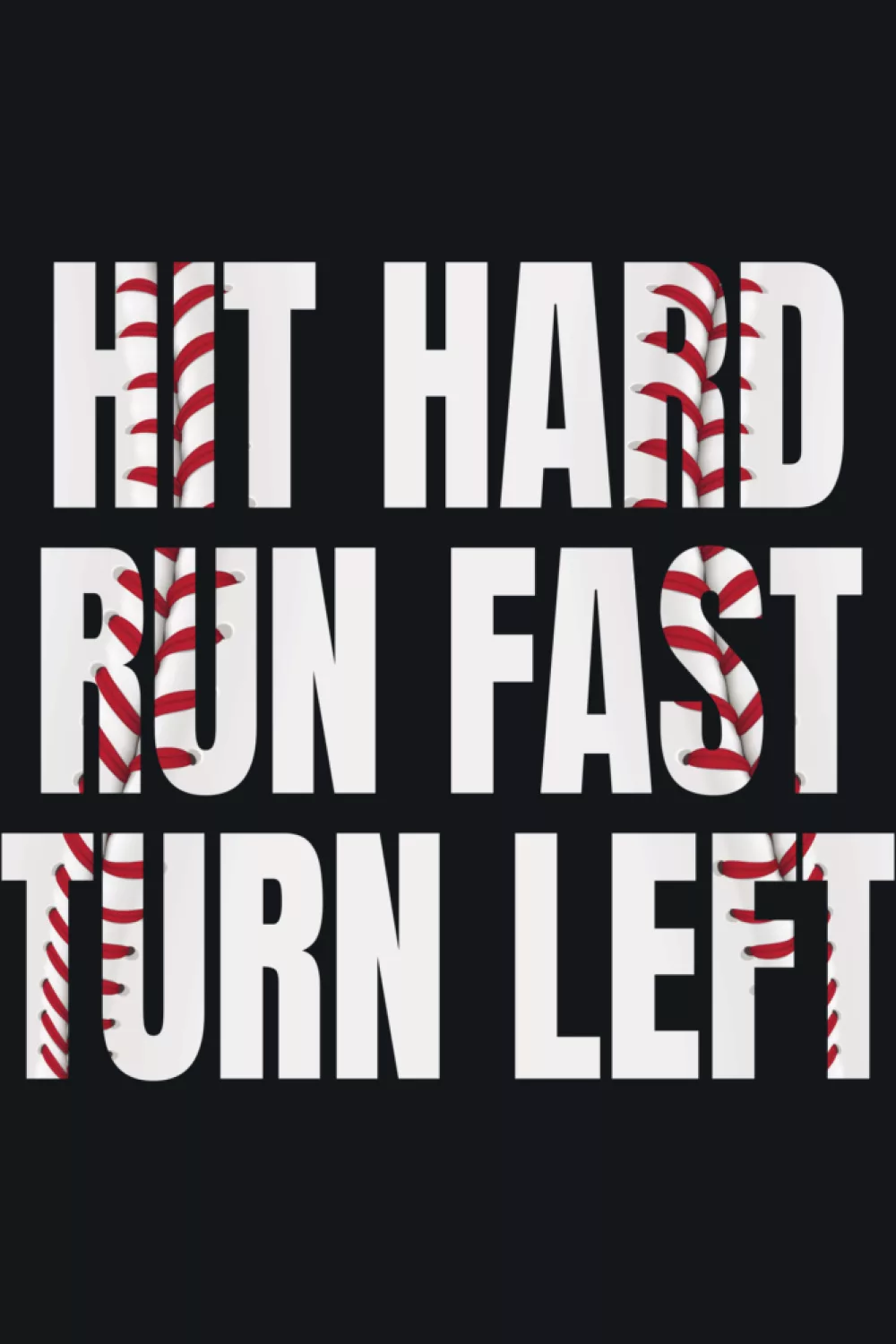 Family friendly baseball humor with bold type that feels fun for parents and kids.
