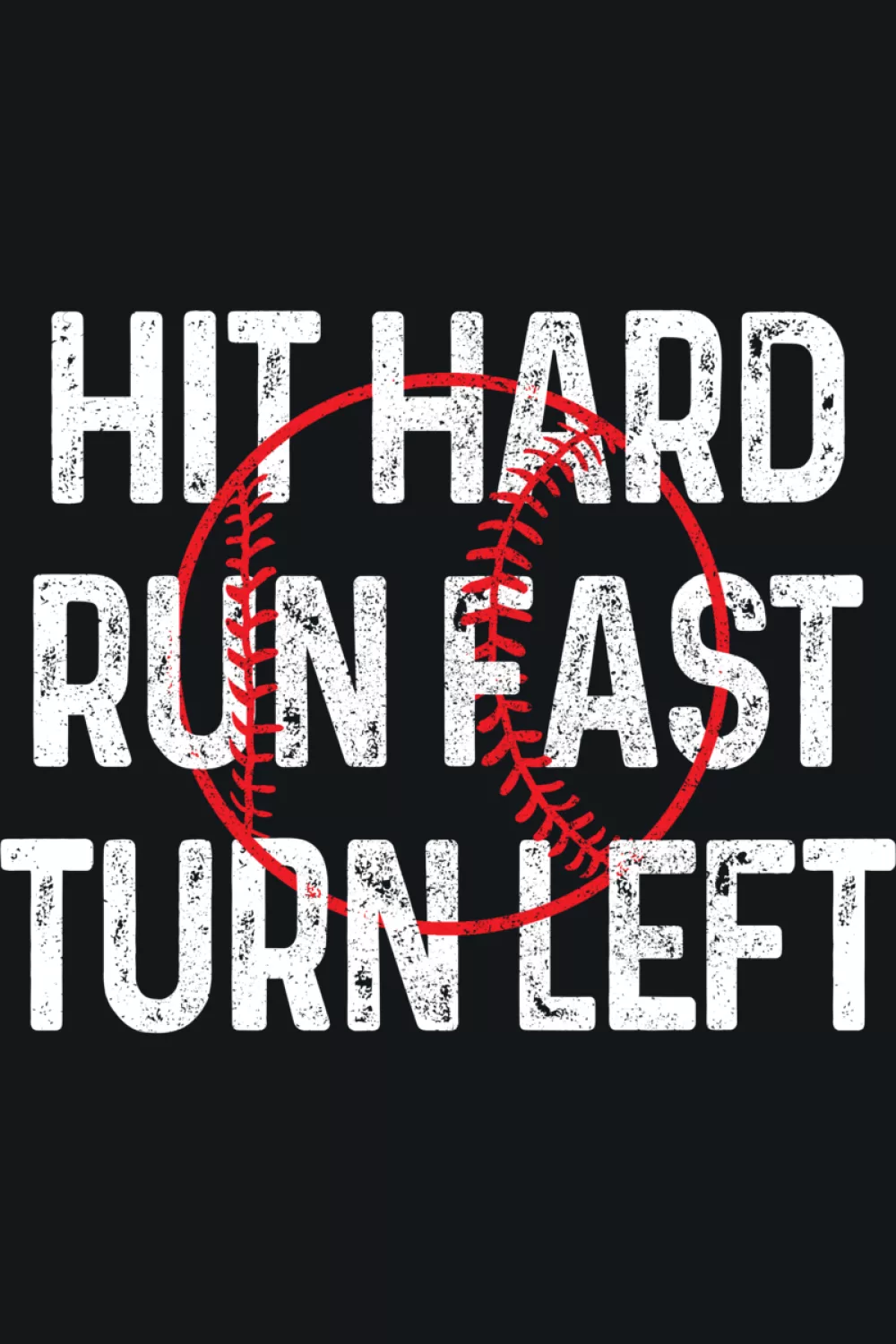 Gift friendly baseball humor with a simple layout designed for easy readability.