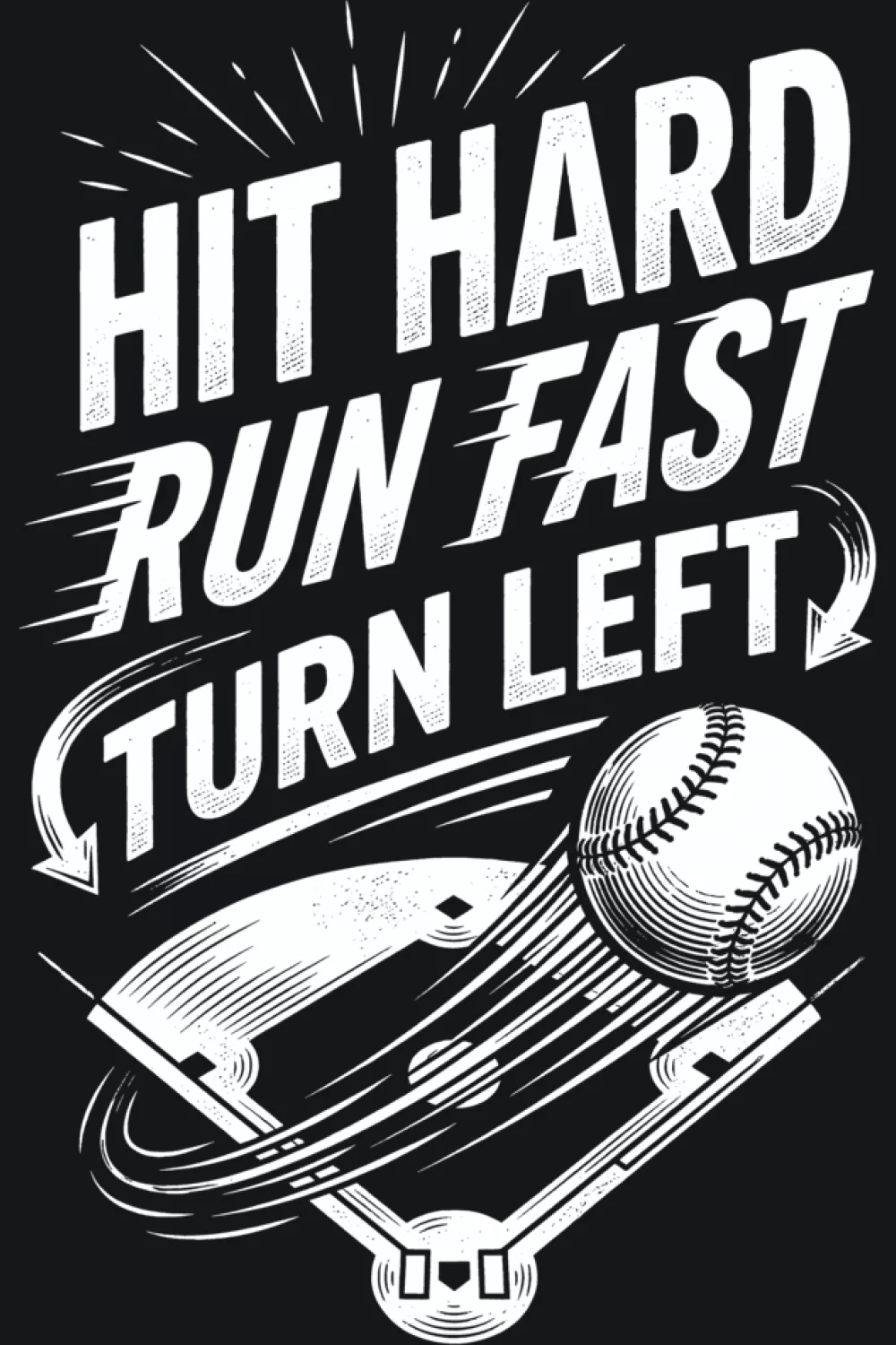 Fan and player friendly baseball quote with a rounded badge feel and strong readability.