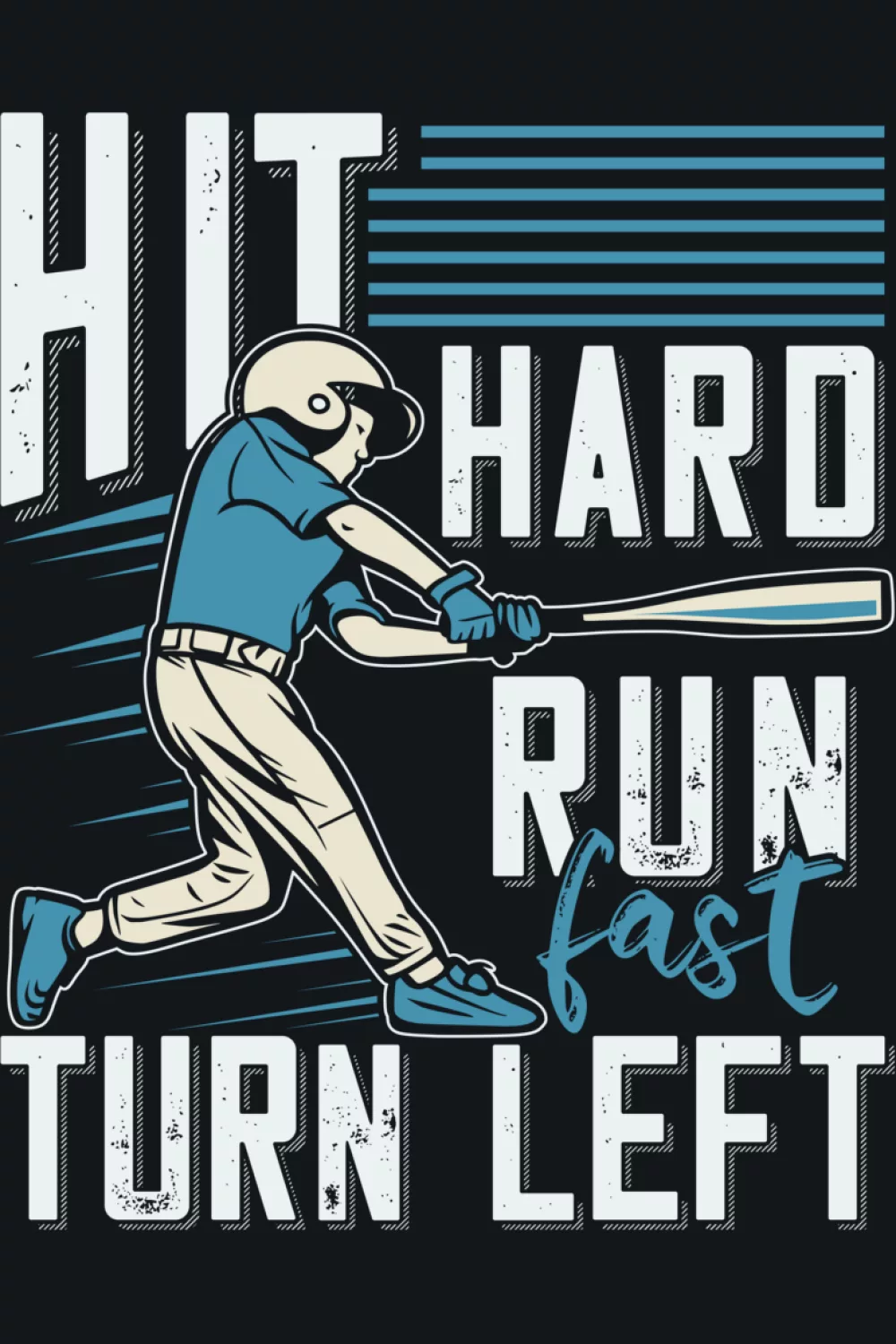 Youth friendly baseball slogan layout with bold lettering that feels fun and confident.