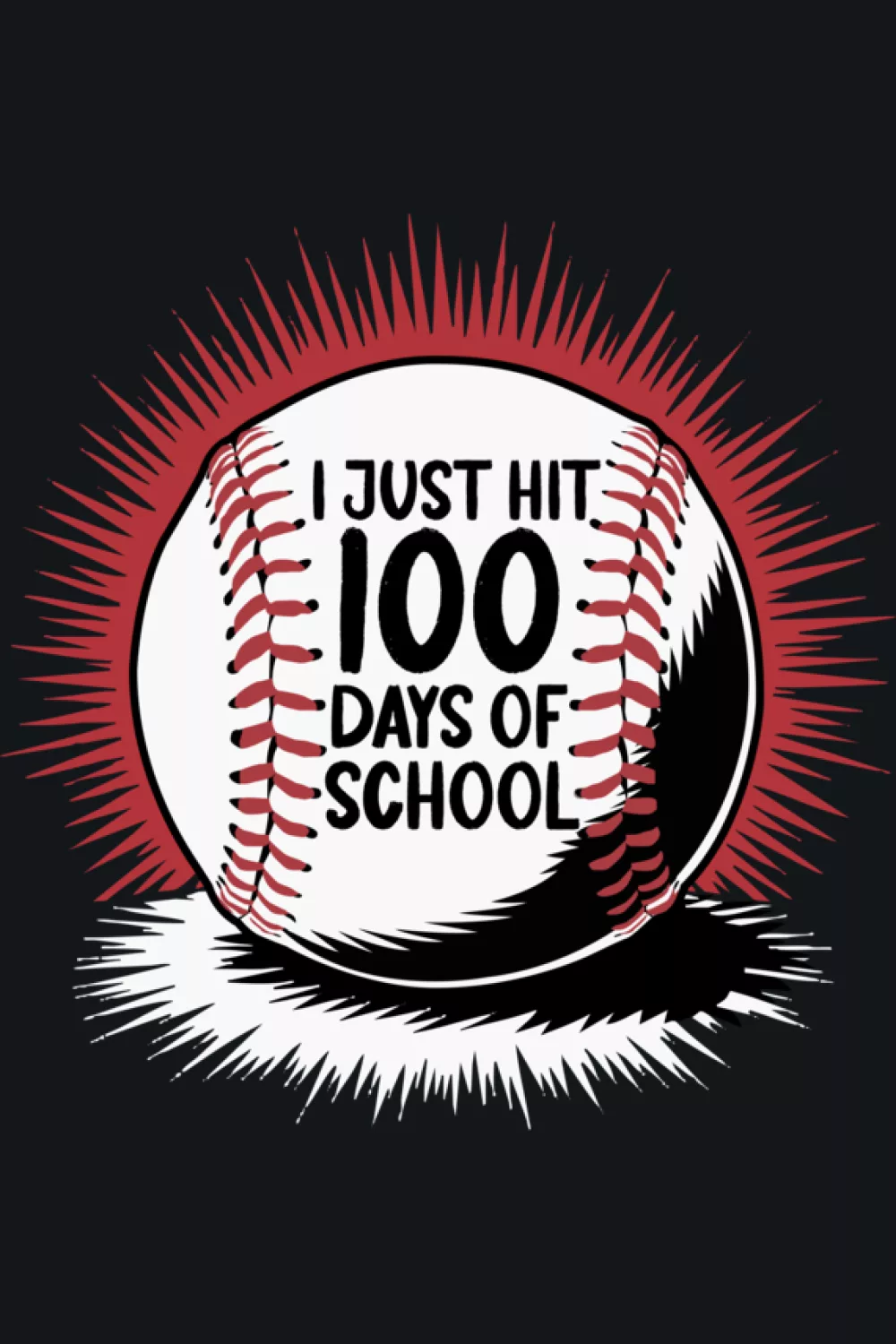 happy baseball school celebration look