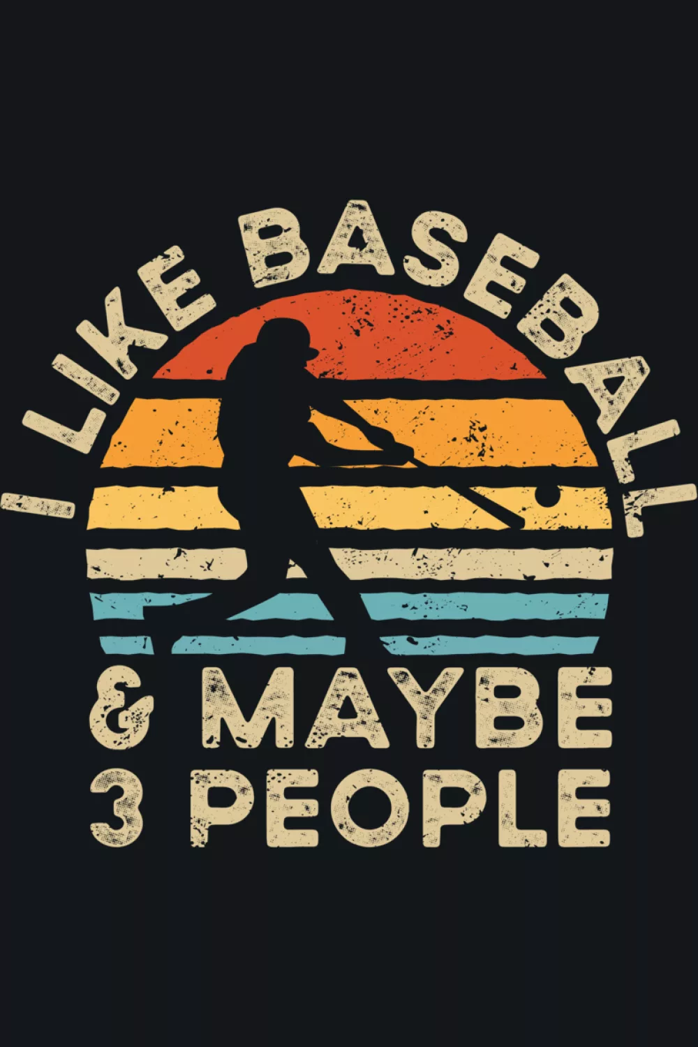 Badge style baseball quote that feels sporty and organized for teams, parents, and fans.