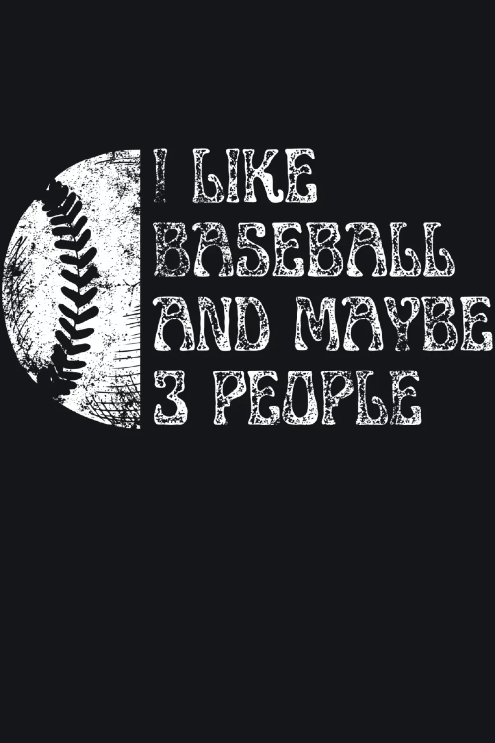 Funny player style baseball quote for teammates and fans who keep plans simple during the season.