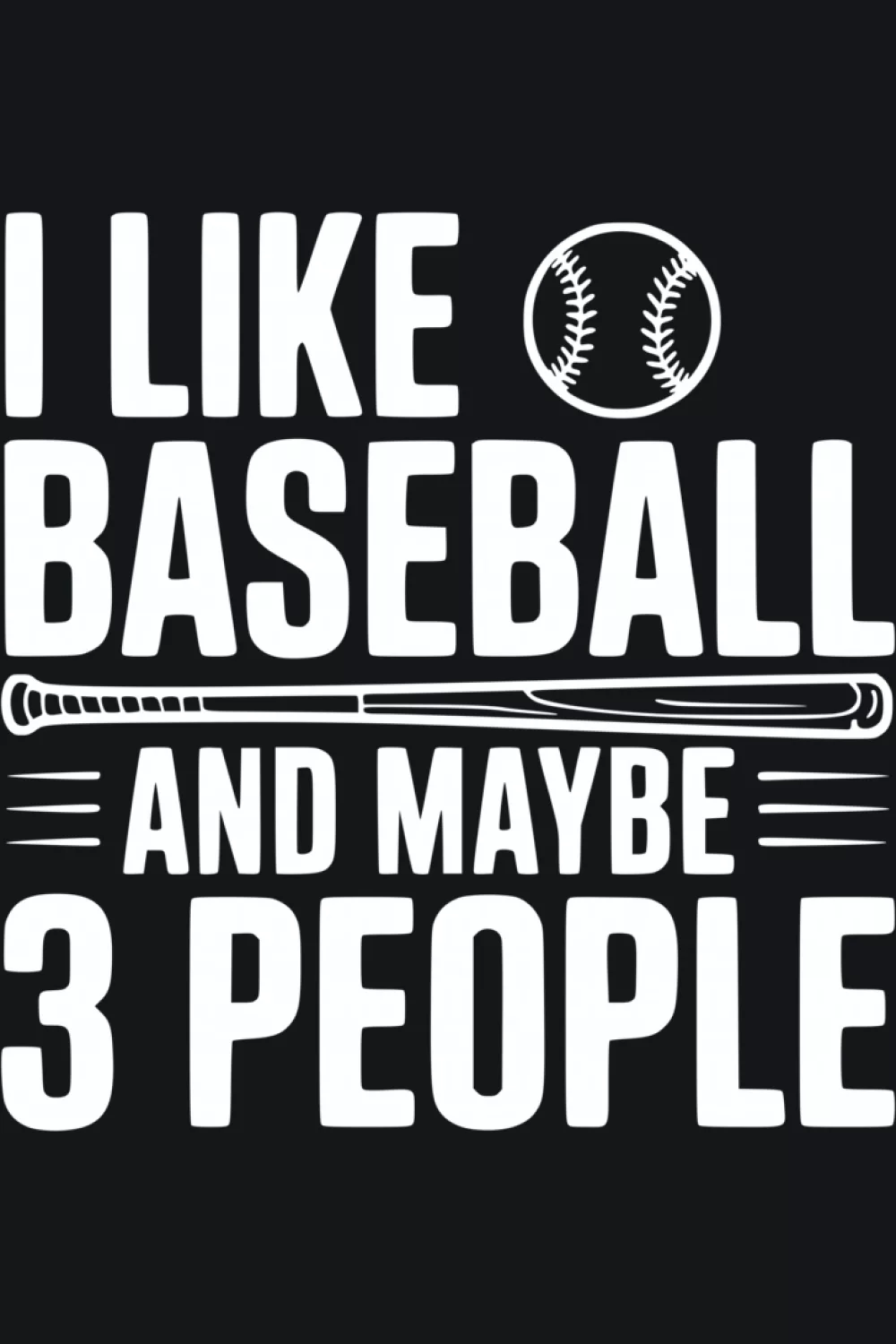 Centered baseball quote layout that looks clean in photos and easy in everyday outfits.