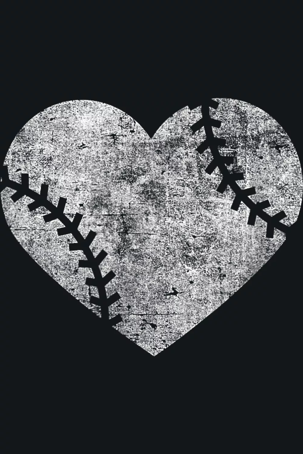 41+ Love Baseball Heart Shirt Design Ideas for Game Day and Valentines Day 71 Distressed vintage heart graphic with I love baseball theme for retro fans.