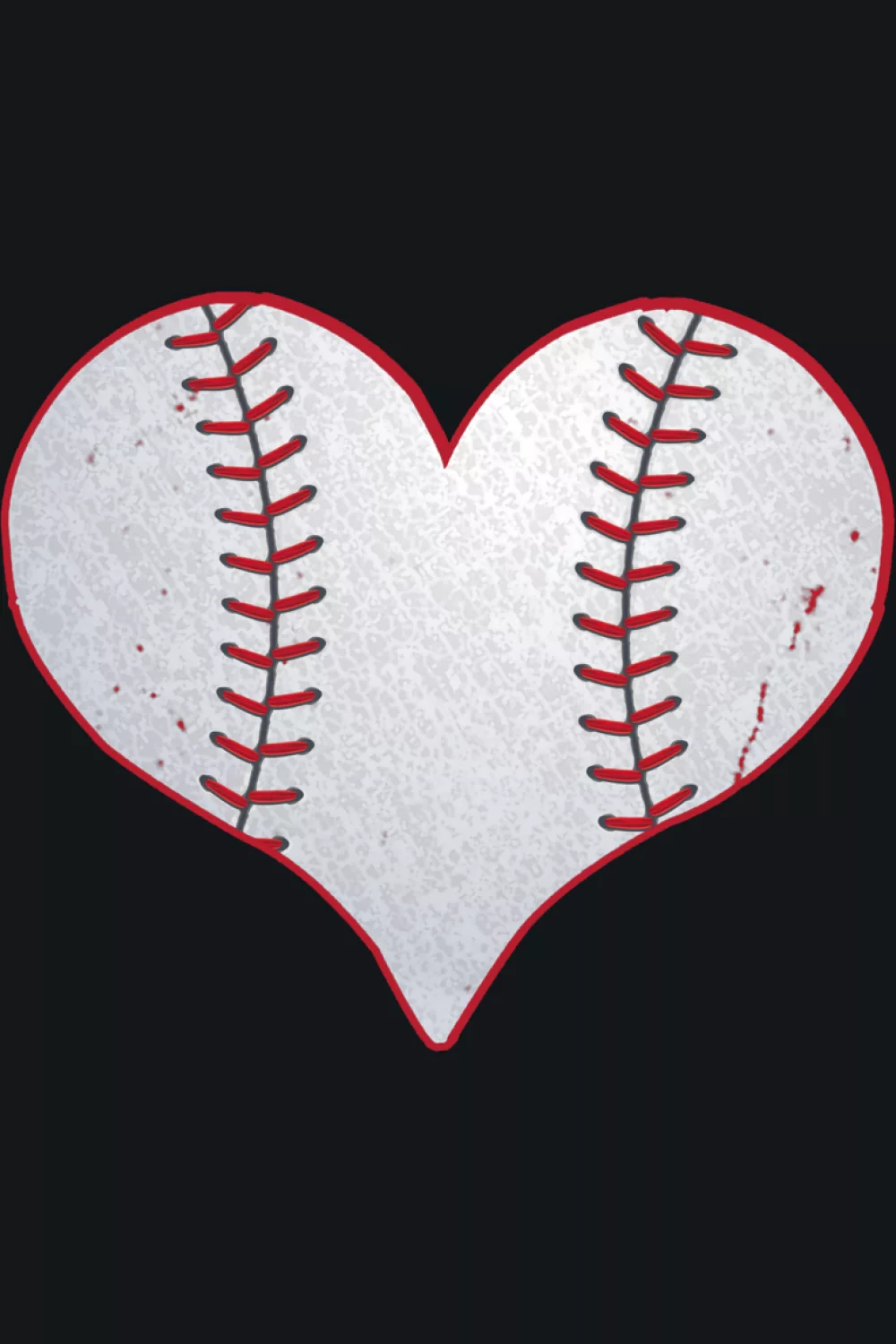 41+ Love Baseball Heart Shirt Design Ideas for Game Day and Valentines Day 72 I love baseball heart design with simple composition for everyday wear.