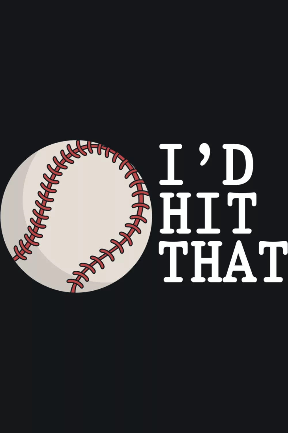 American themed I d Hit That baseball batter with flag colors.